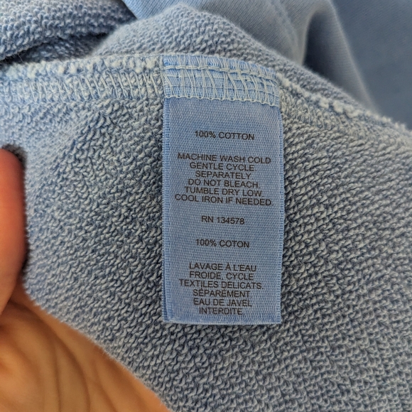 Vineyard Vines Garment-Dyed Blue Funnel Neck Shep Shirt - Picture 6 of 7